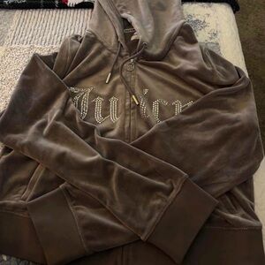 Juicy Couture Chocolate Velour Hoodie